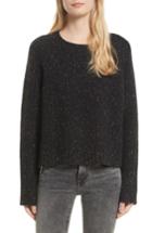 Women's Frame Chunky Wool Blend Sweater - Black