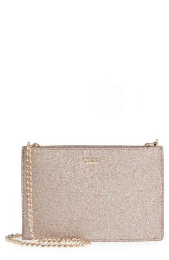 Kate Spade New York Burgess Court - Mini Sima Glitter Shoulder Bag - Pink