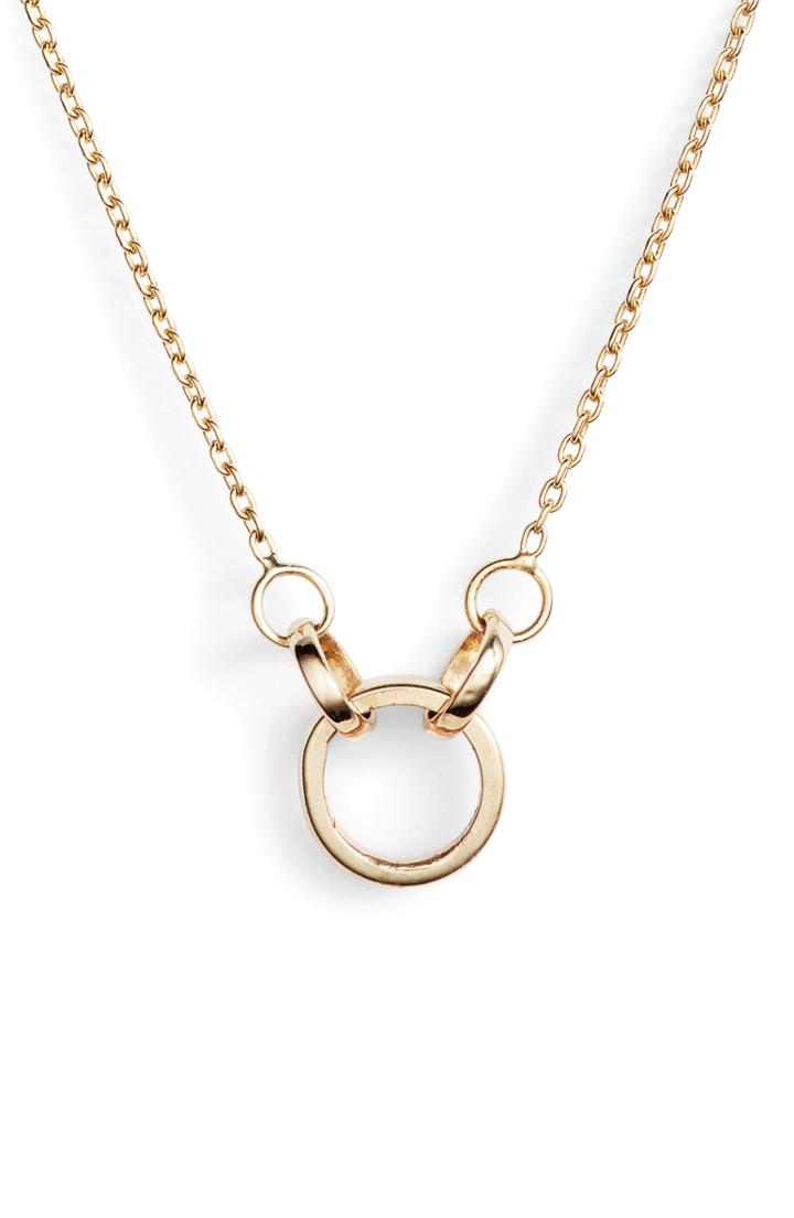 Women's Poppy Finch Round Link Pendant Necklace