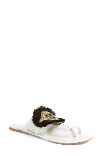 Women's Figue Evil Eye Thong Sandal - White