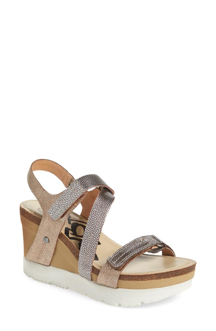 Women's Otbt Wavey Wedge Sandal M - Metallic