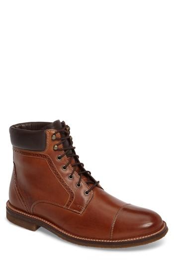 Men's J & M 1850 Forrester Cap Toe Boot .5 M - Brown