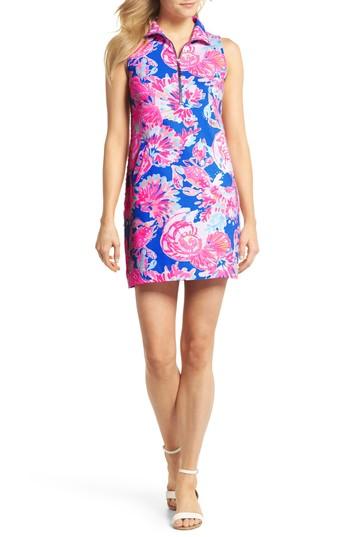 Women's Lilly Pulitzer Skipper Floral Shift Dress, Size - Blue