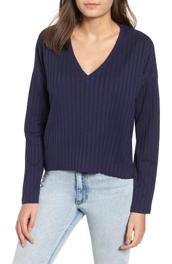 Women's Bp. Wide Rib Crop Sweater - Blue