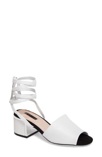 Women's Topshop Neeve Lace-up Sandal .5us / 38eu - White