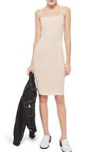 Women's Topshop Body-con Midi Dress Us (fits Like 0) - Beige