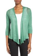 Petite Women's Nic+zoe 4-way Convertible Cardigan, Size P - Green