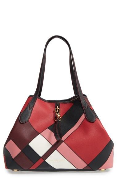 Burberry Medium Honeybrook Patchwork Leather Tote -