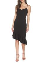 Women's Chelsea28 Asymmetric Ruffle Hem Dress (similar To 18w) - Black