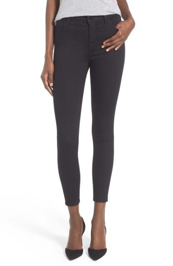 Women's J Brand Alana High Waist Crop Skinny Jeans - Black