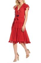 Women's Misa Los Angeles Roza Midi Dress - Red