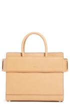 Givenchy Medium Horizon Grained Calfskin Leather Tote - Beige