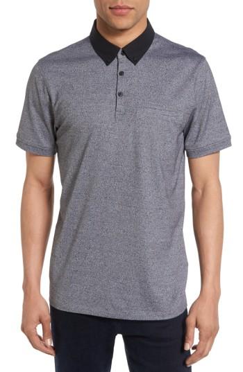 Men's Calibrate Trim Fit Pocket Polo - Grey