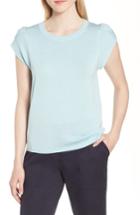 Women's Nordstrom Signature Tulip Sleeve Silk & Cashmere Sweater - Blue