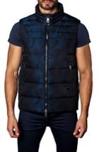 Men's Jared Lang Camo Down Puffer Vest, Size - Blue