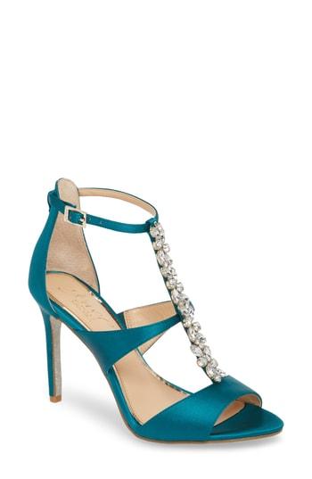 Women's Jewel Badgley Mischka Mica Crystal Embellished Strappy Sandal