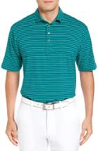 Men's Bobby Jones Liquid Cotton Feed Stripe Polo