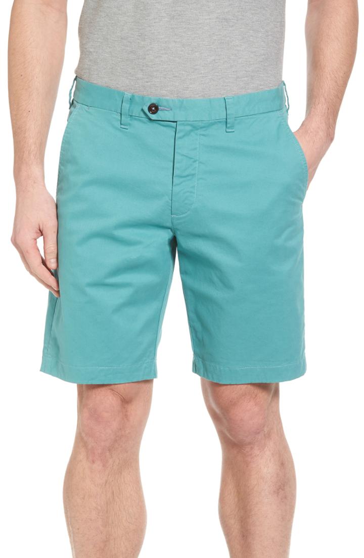 Men's Ted Baker London Proshor Slim Fit Chino Shorts R - Green