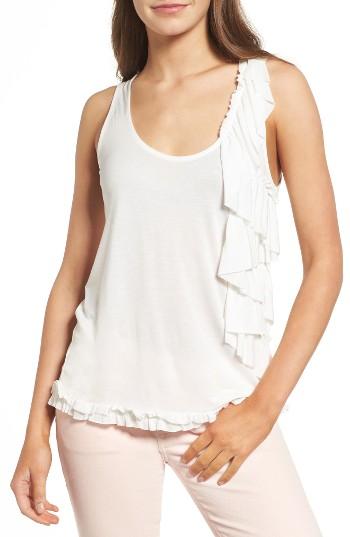 Women's Chelsea28 Ruffle Tank, Size - White