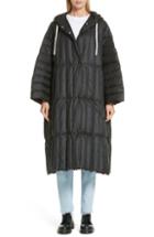 Women's Ienki Ienki Pyramid Long Hooded Down Puffer Coat - Black