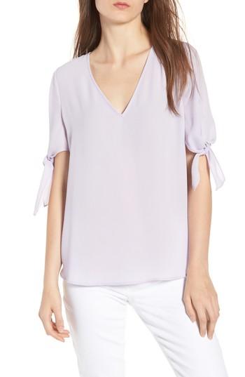 Women's Chelsea28 Tie Sleeve Top - Purple