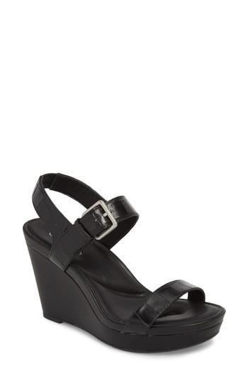 Women's Calvin Klein Jacie Wedge Sandal M - Black
