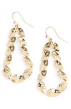 Women's St. John Collection Swarovski Crystal Shimmer Leaf Earrings