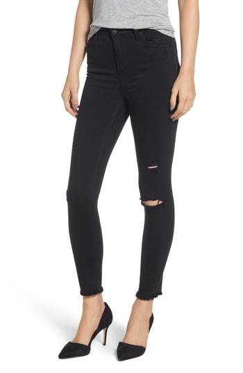 Women's Lucky Brand Bridgette High Waist Skinny Jeans - Black