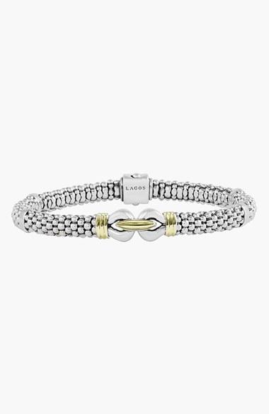 Women's Lagos 'derby' Fluted Two Tone Rope Bracelet