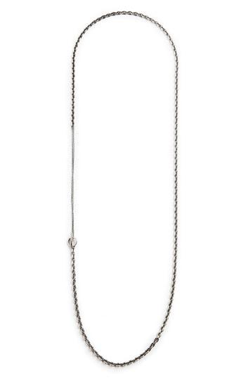 Men's Title Of Work Sterling Silver Chain Necklace