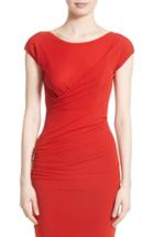 Women's Fuzzi Ruched Tulle Top - Red