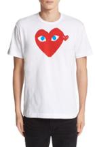 Men's Comme Des Garcons Play Heart Face Graphic T-shirt