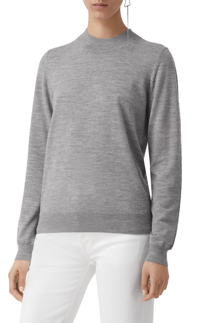 Women's Burberry Lockeridge Archive Logo Cashmere Sweater