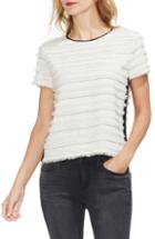 Women's Vince Camuto Fringe Stripe Top, Size - White