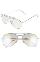 Women's Bp. Rainbow Aviator Sunglasses - Silver/ Multi