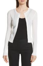 Women's Theory Prosecco Lace Knit Cardigan - White