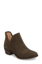 Women's Lucky Brand 'bashina' Perforated Bootie .5 M - Green