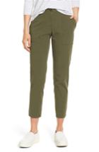 Women's Nordstrom Signature Patch Pocket Ankle Pants - Green