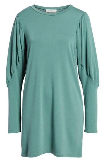 Women's Everly Statement Sleeve Sweatshirt Dress - Green