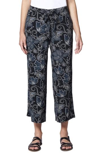 Women's Sanctuary Calypso Wide Leg Crop Pants - Black
