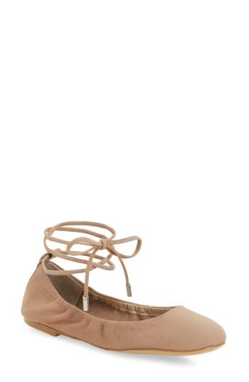 Women's 1.state Skkylar Ankle Wrap Flat .5 M - Grey