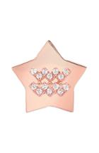 Women's Mini Mini Jewels Framed Diamond Zodiac Sign Star Earring