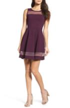 Women's French Connection Tobey Fit & Flare Dress - Purple