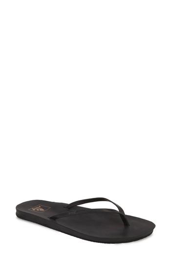 Women's Reef Cushion Bounce Flip Flop M - Black