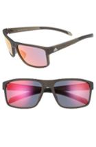 Women's Adidas Whipstart 61mm Sunglasses - Dark Grey/ Red Mirror