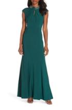 Women's Vince Camuto Cap Sleeve Gown - Green