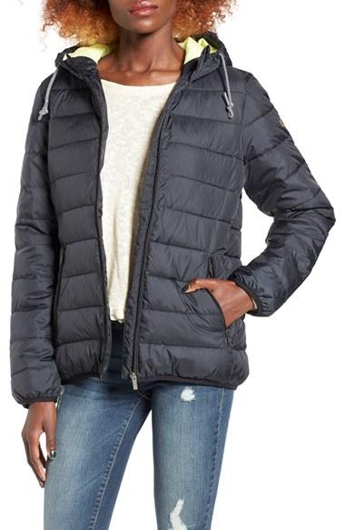 Women's Roxy Forever Freely Puffer Jacket - Black