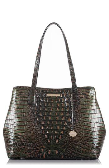 Brahmin Julian Croc Embossed Leather Tote -