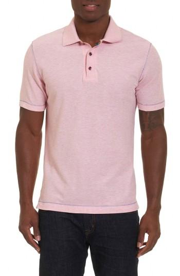 Men's Robert Graham Messenger Pique Polo, Size - Red