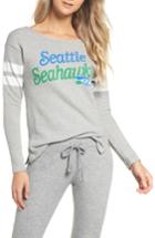Women's Junk Food Nfl Seattle Seahawks Champion Sweatshirt - Grey